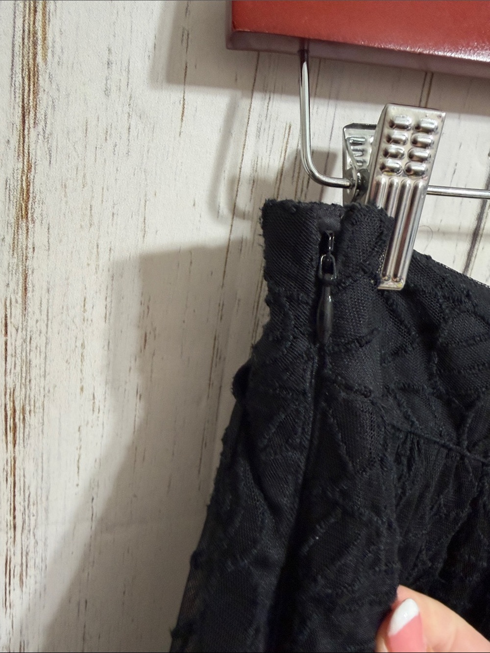 Free People Black Lace Mini Skirt - Picture 6 of 8